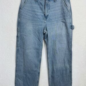 ABERECROMBIE & FITCH Jeans 14 Light Blue Women's High-Rise 90's Relaxed Denim